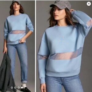 Anthropologie Neoprene Oversized Sweatshirt
